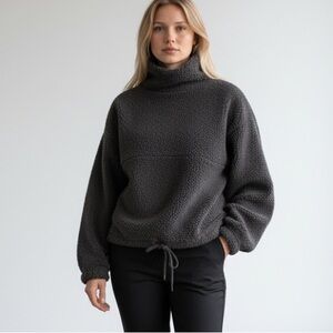 Old Navy Charcoal Cowl Neck Sweater